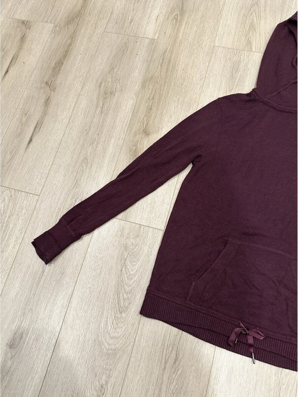 Lululemon Sweet Savasana Maroon Pullover Hoodie Size 10 Athleisure Loungewear